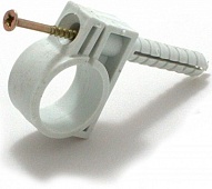 Обойма для труб и кабеля D20-22 мм с ударным шурупом (50 шт)