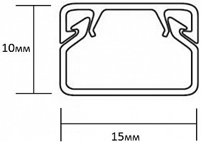 Кабель-канал 15х10мм 220ТМ Белый