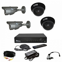 Комплект видеонаблюдения ATIS KIT-DVR-2x2 ECONOM