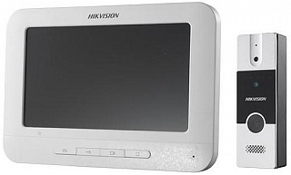 Комплект домофон + вызывная панель Hikvision DS-KIS201