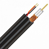 Кабель коаксиальный комбинированый с питанием RG-59+2*0.5mm медь Out