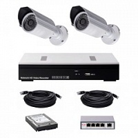 Комплект IP видеонаблюдения CoVi Security NVK-2002 POE KIT