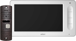 Комплект видеодомофона Arny AVD-7005 (белый/медный)