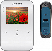 Комплект видеодомофона Интерком ІМ-11 (ІМ-01 white + ІМ-10 blue)